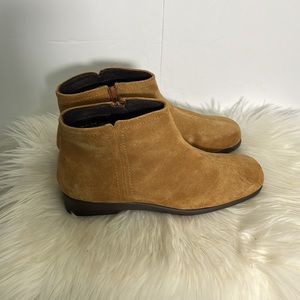 Move On Ankle Boots Womens 6.5 Brown Suede Booties